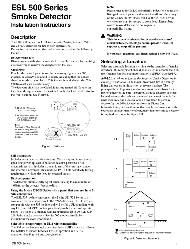 Interlogix 511C Installation instructions and use