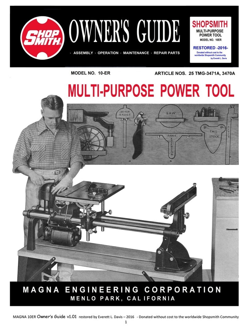 Shopsmith 10-ER owner's guide