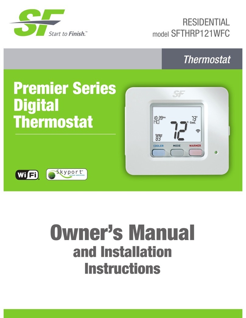 SF SFTHRP121WFC Owner's manual and installation instructions