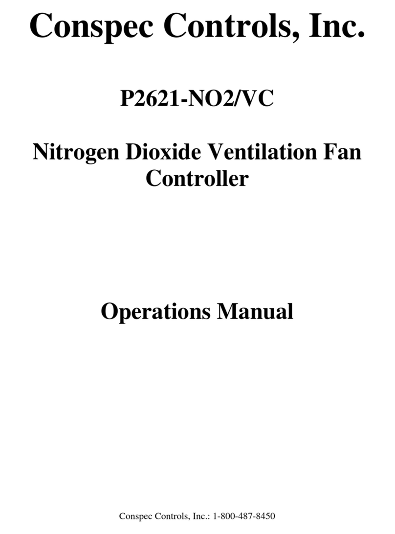 Conspec Controls P2621-NO2/VC Operation manual