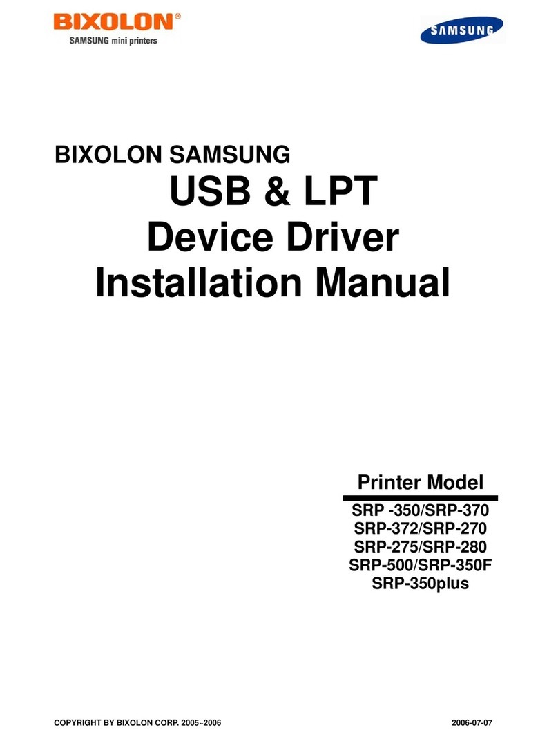 BIXOLON SRP -350 User manual