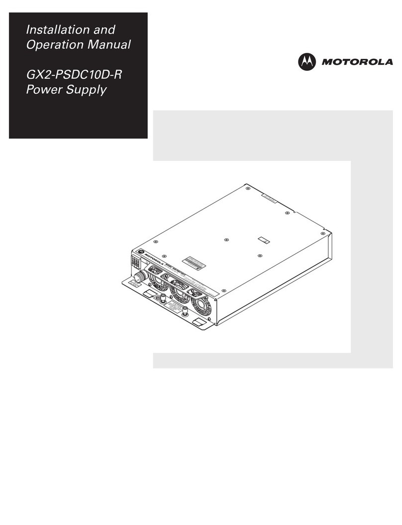 Motorola GX2-PSDC10D-R Installation and operation manual