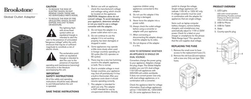 Brookstone 318447 manual