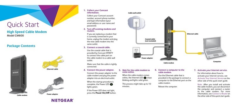 NETGEAR CM600 User manual