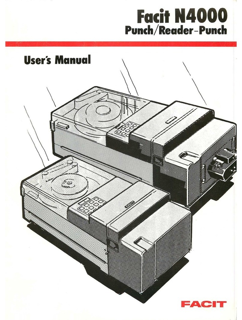 Facit N4000 user manual