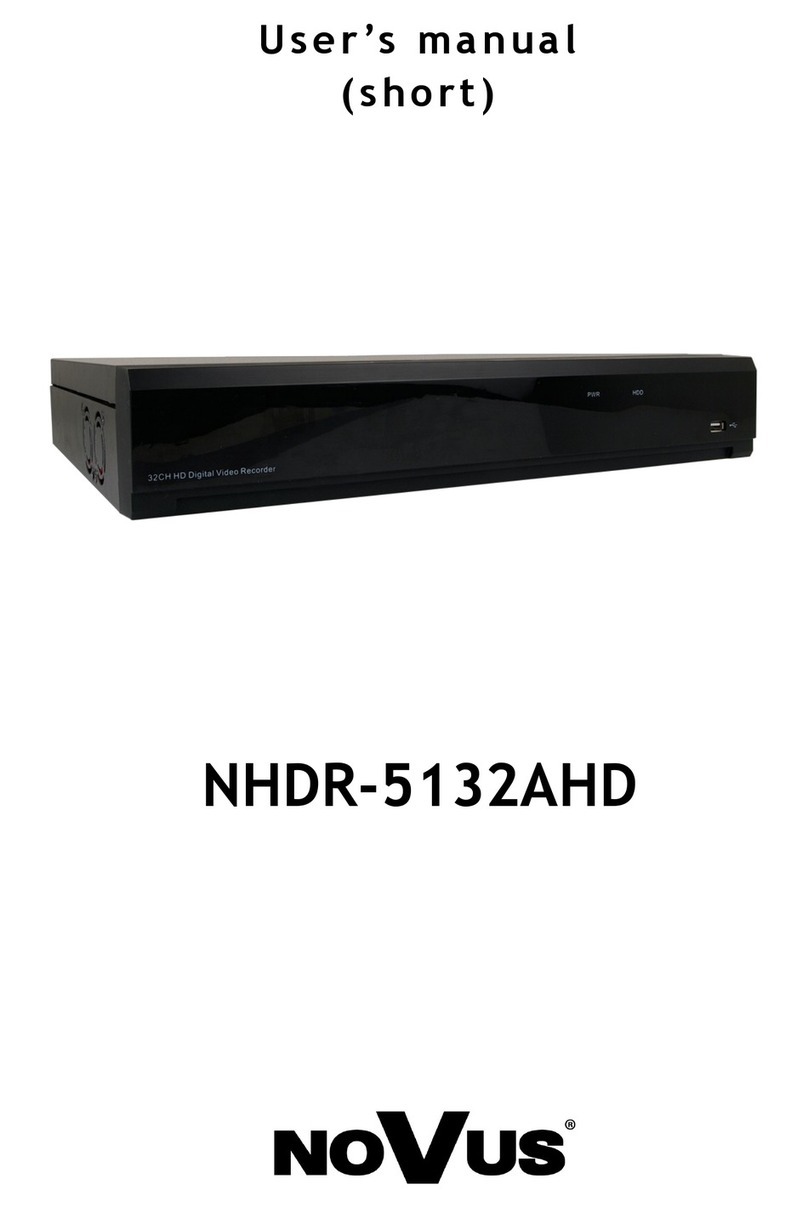 Novus NHDR-5132AHD User manual