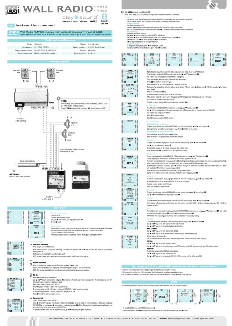 EGi play&sound 41020 instruction manual