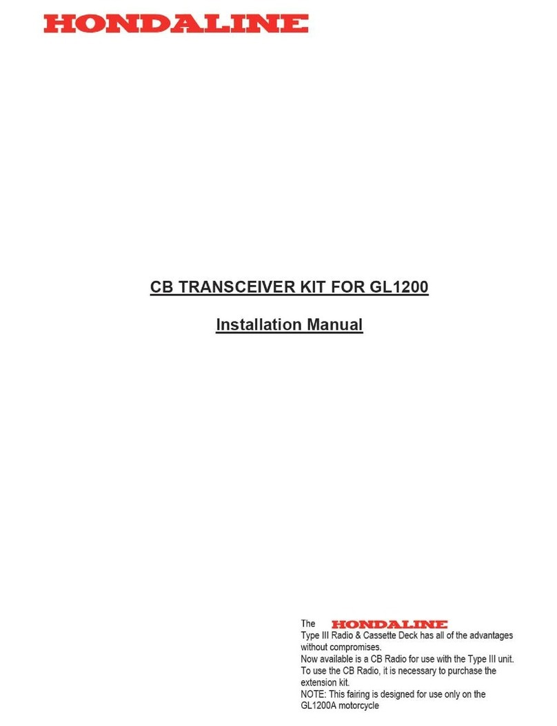 Hondaline CB TRANSCEIVER KIT User manual