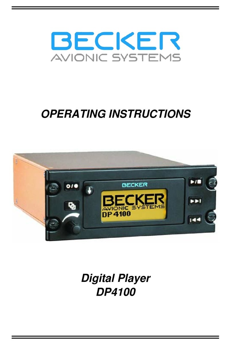 Becker DP4100 operating instructions
