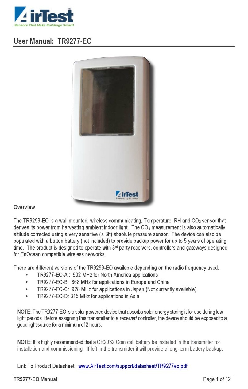AirTest TR9277-EO-A user manual