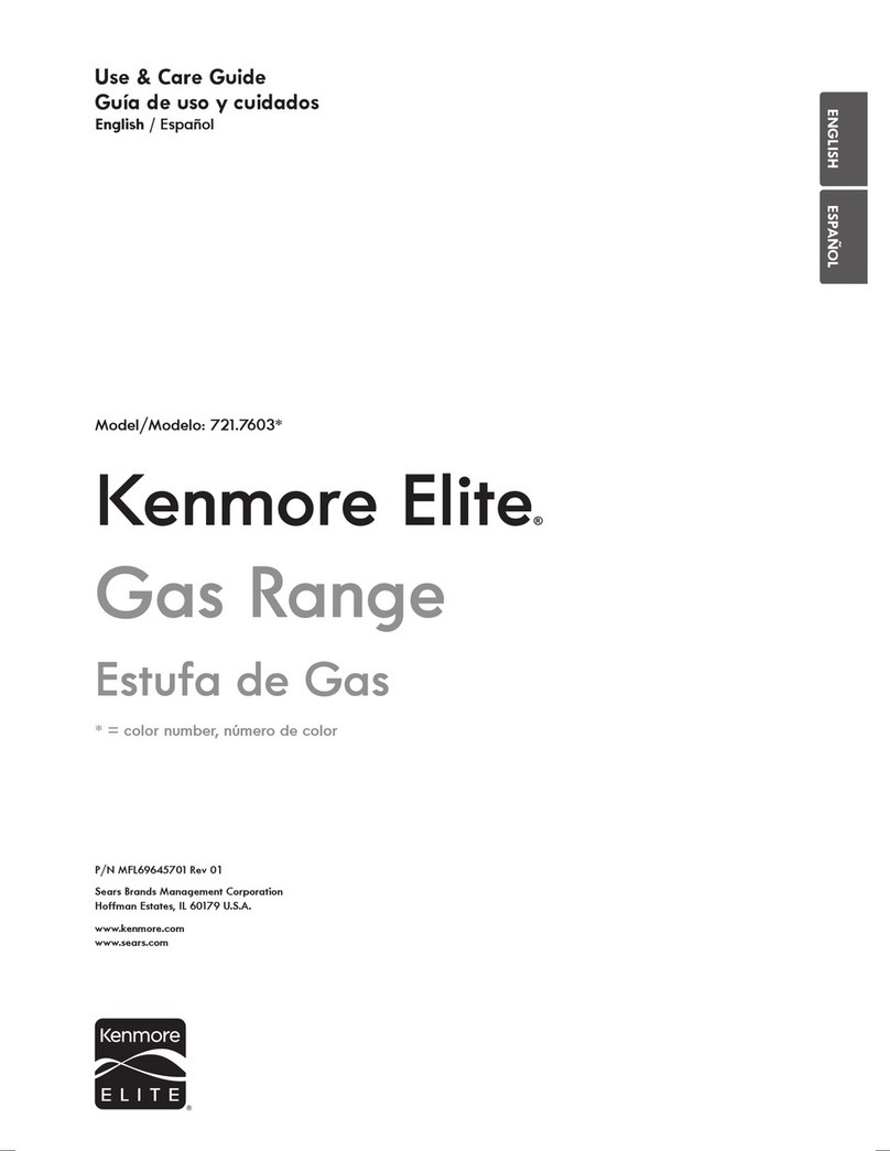 Kenmore 721.7603 series User manual