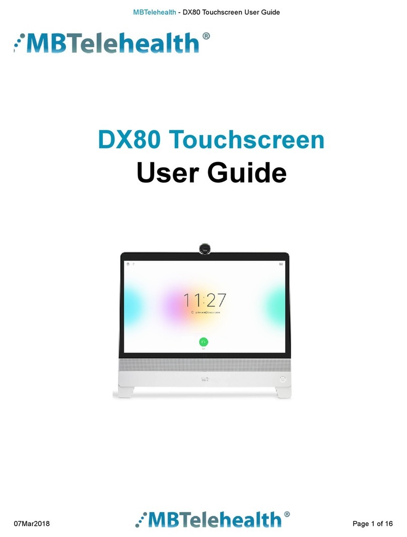 MBTelehealth DX80 User manual