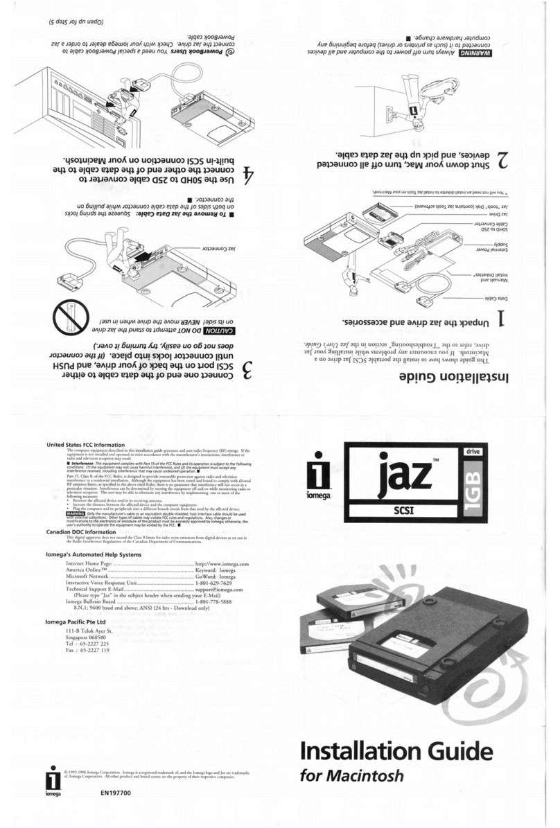 Iomega Jaz 1GB installation guide