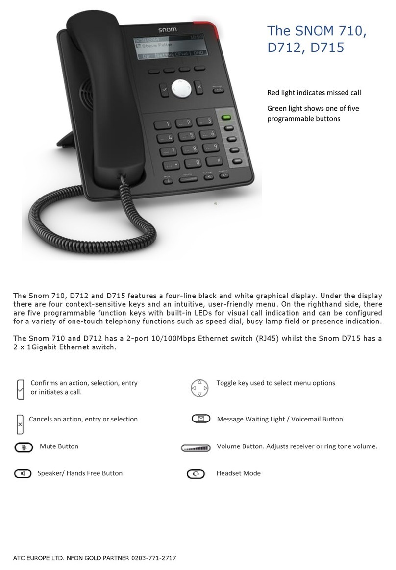 Snom D712 user guide