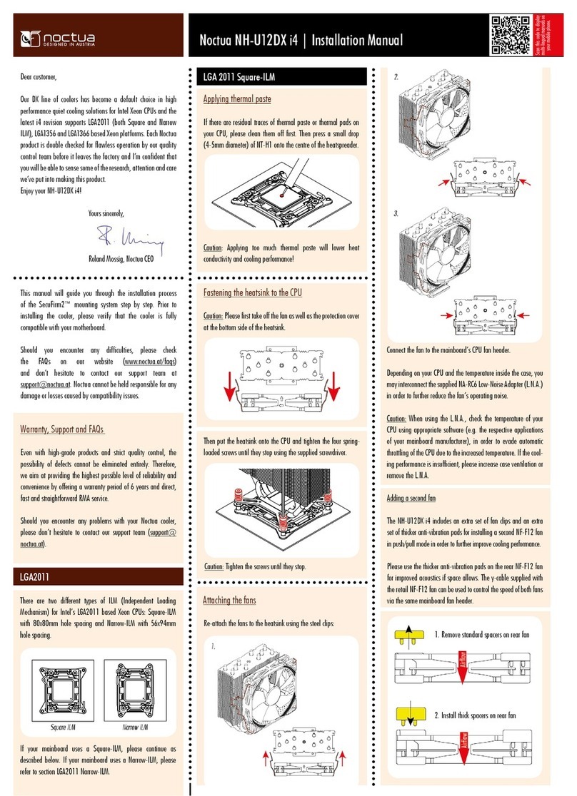 Noctua NH-U12DX i4 User manual