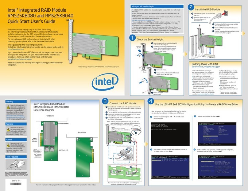 Intel RMS25KB080 Setup guide