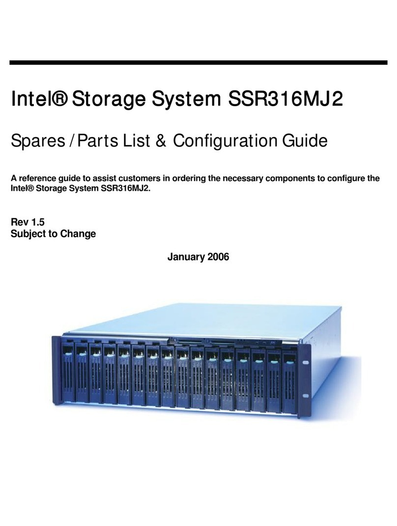Intel SSR316MJ2 Spares parts list & configuration guide