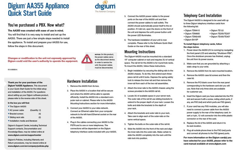Digium Switchvox AA355 User manual