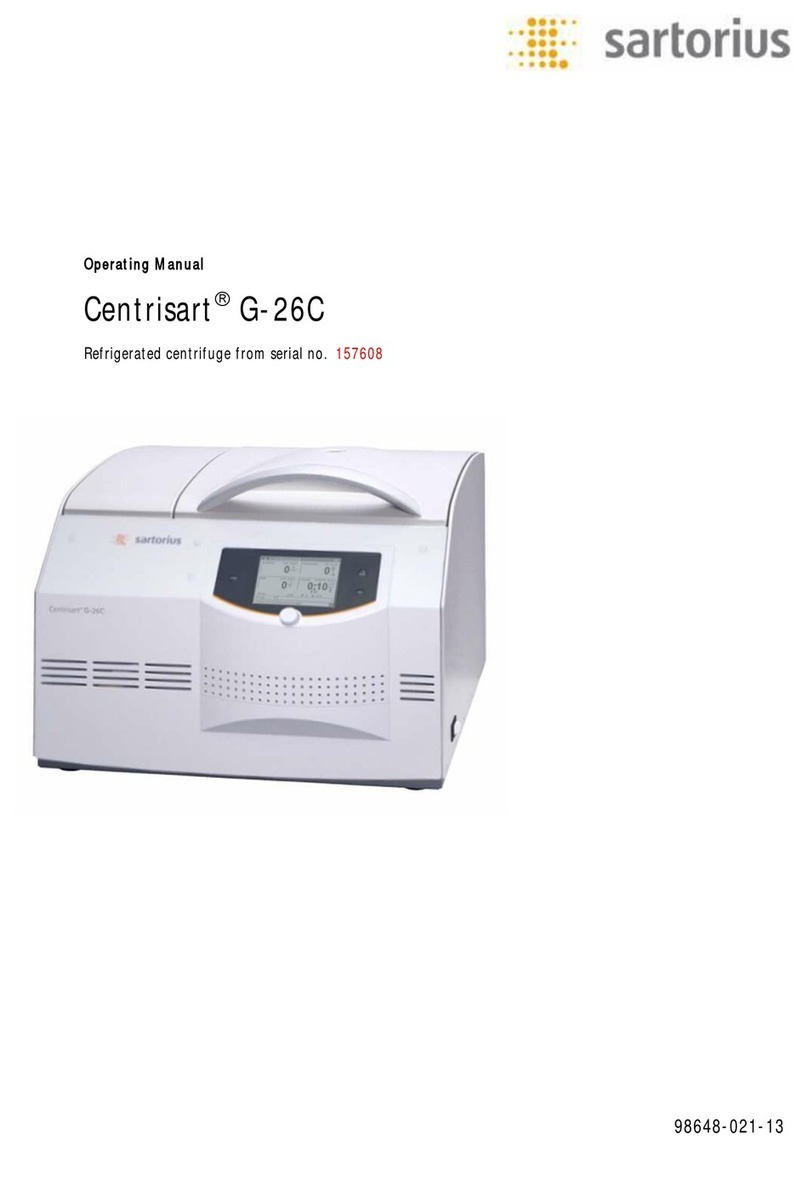 Sartorius Centrisart G-26C User manual