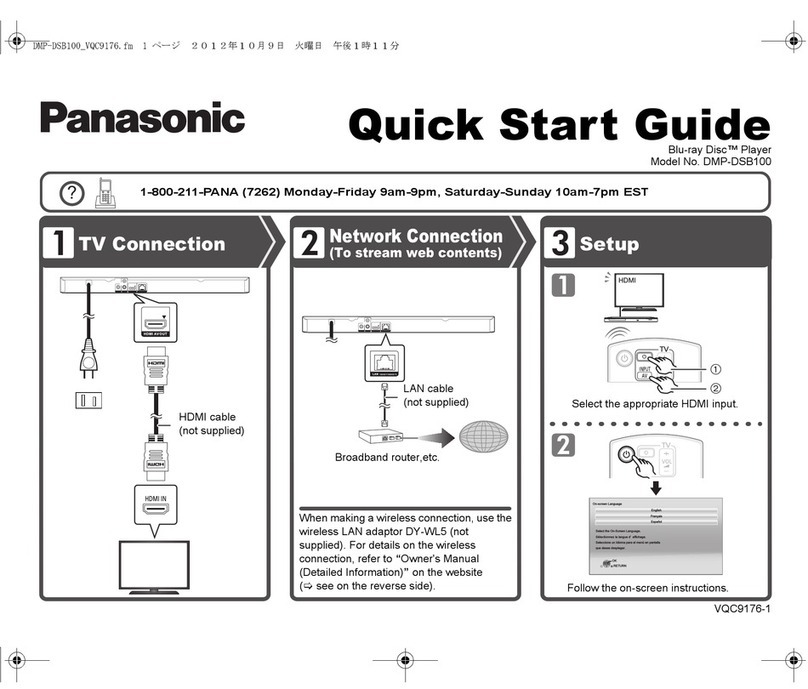 Panasonic DMP-DSB100 User manual