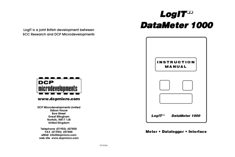 DCP LogIT DataMetern1000 instruction manual