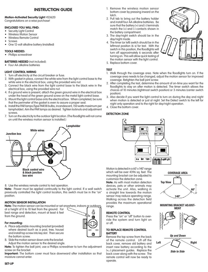 Carlon HS3620 Instruction guide