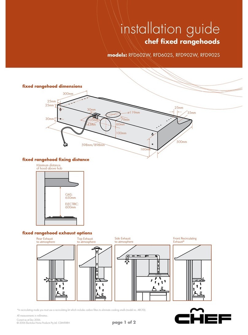 Chef RFD602W User manual Chef RFD602W User manual