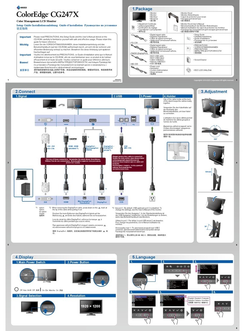 Eizo ColorEdge CG247X User manual