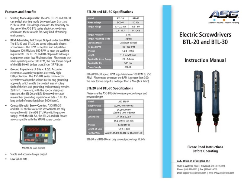 ASG BTL-20 instruction manual