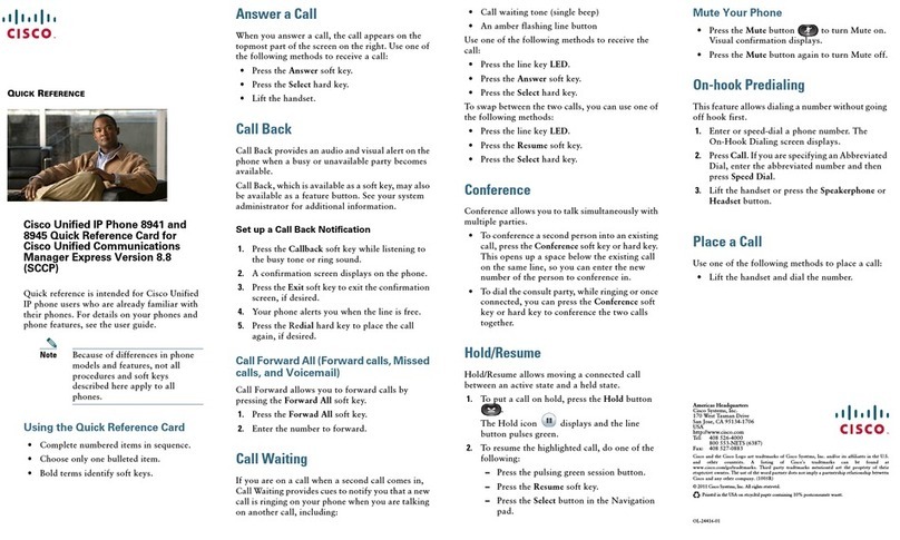 Cisco 8941 User manual