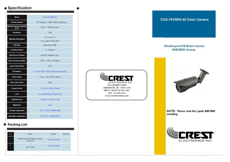 Crest Electronics CCA-7910WS-40 user manual