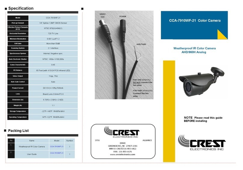 Crest Electronics CCA-7910WF-21 user manual