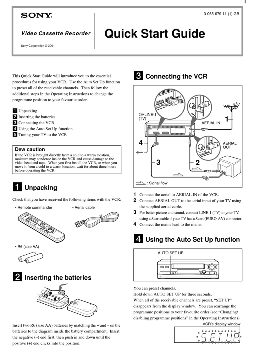 Sony SLV-SE310 User manual