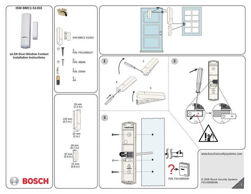 Bosch ISW-BMC1-S135X Installation instructions and parts identification