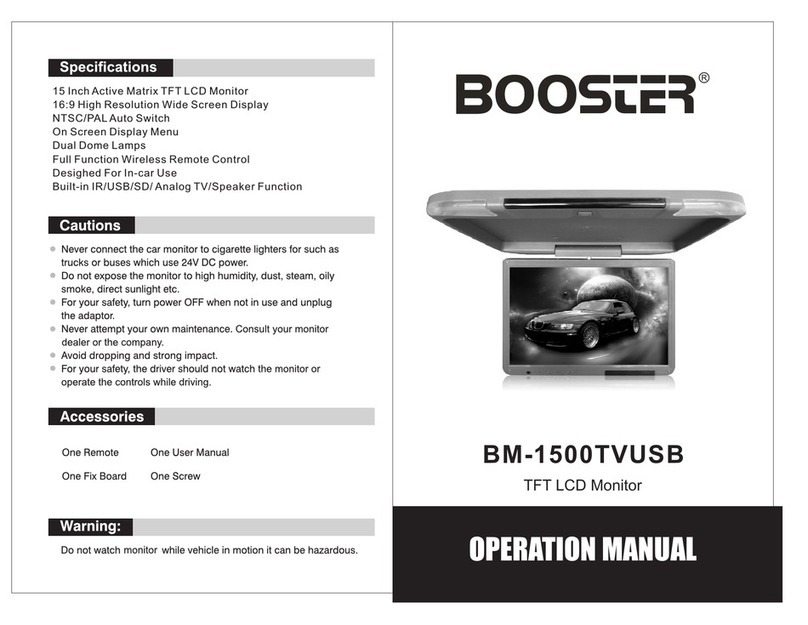 Booster BM-1500TVUSB Installation manual