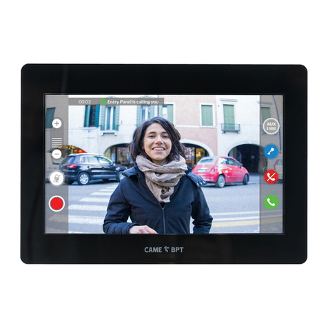 CAME XTS 7 WH WIFI User manual