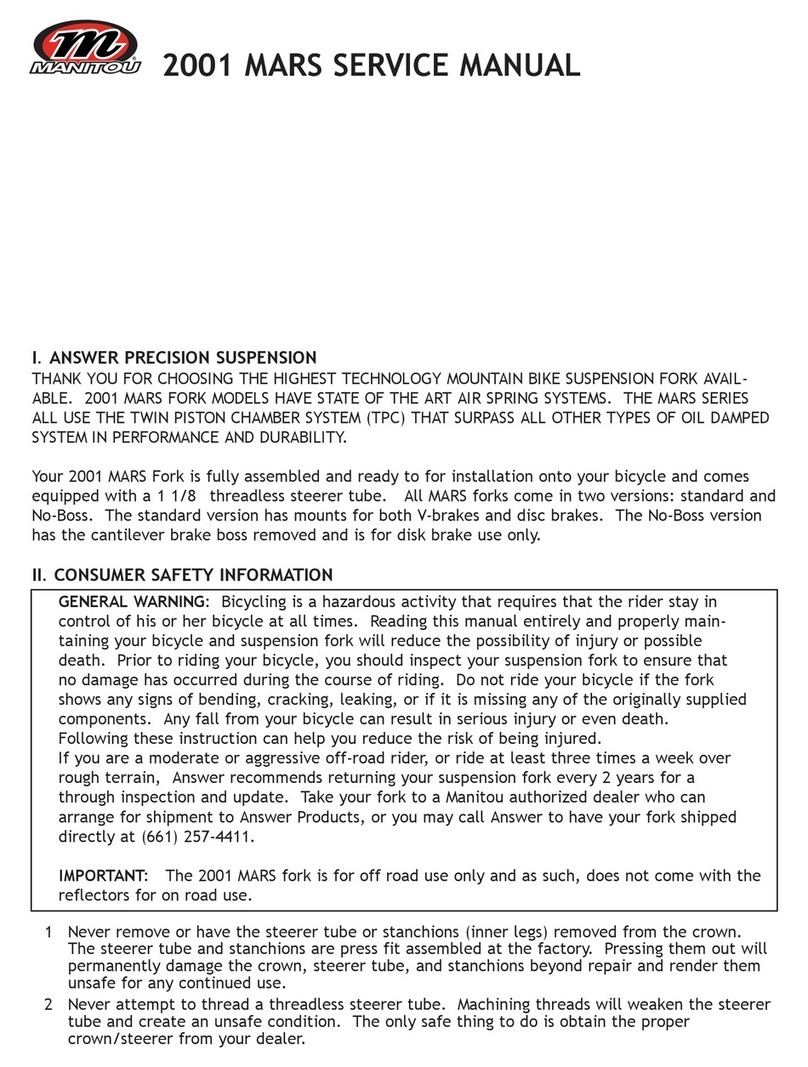 Manitou 2001 MARS User manual Manitou 2001 MARS User manual
