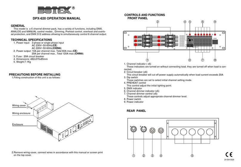 Botex DPX-620 Installation manual