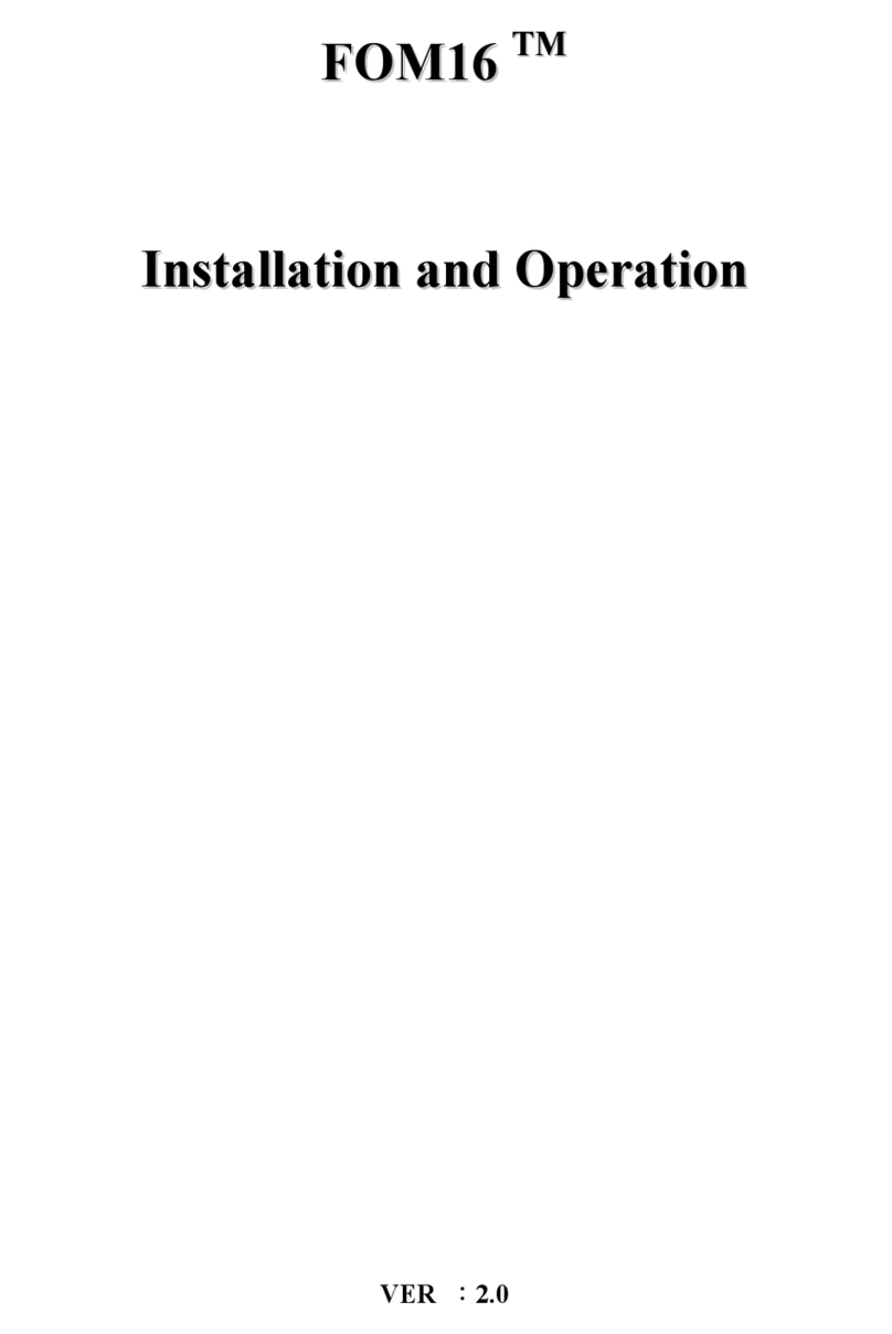 FlexGain FOM16 Installation and operation