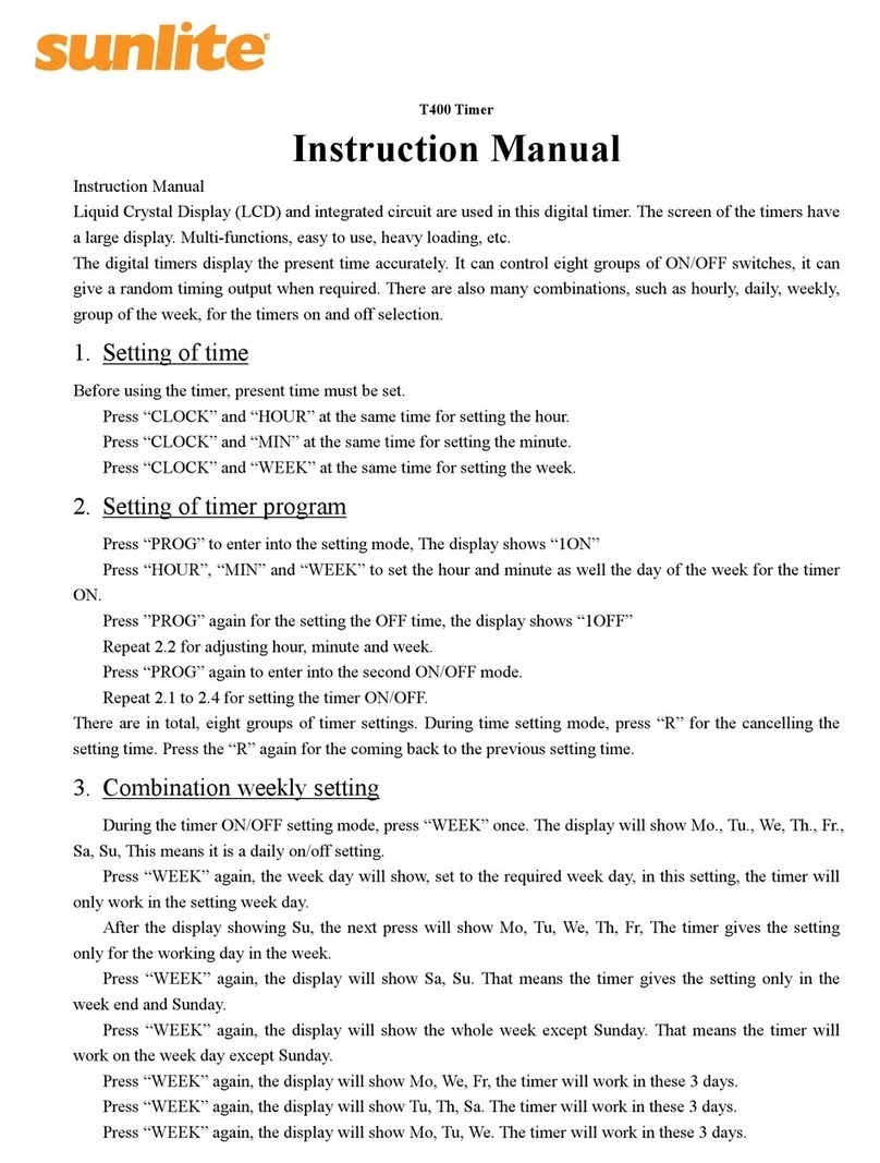 Sunlite T400 instruction manual
