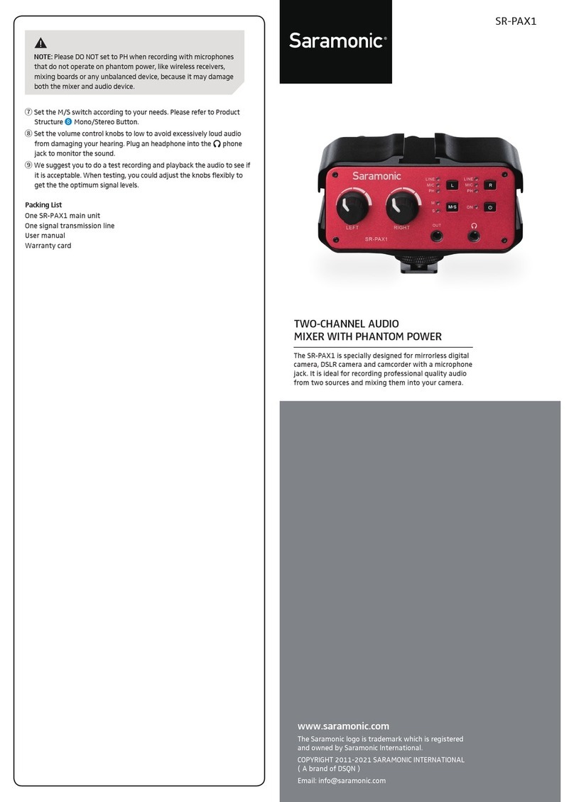 Saramonic SR-PAX1 user manual
