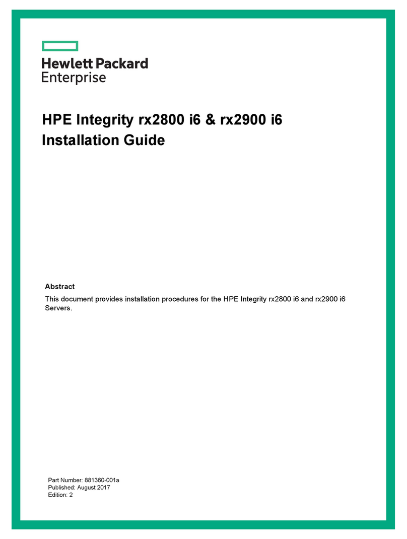 HPE Integrity rx2800 i6 User manual