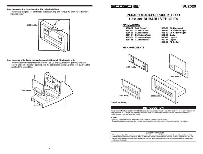 Scosche SU2020 User manual