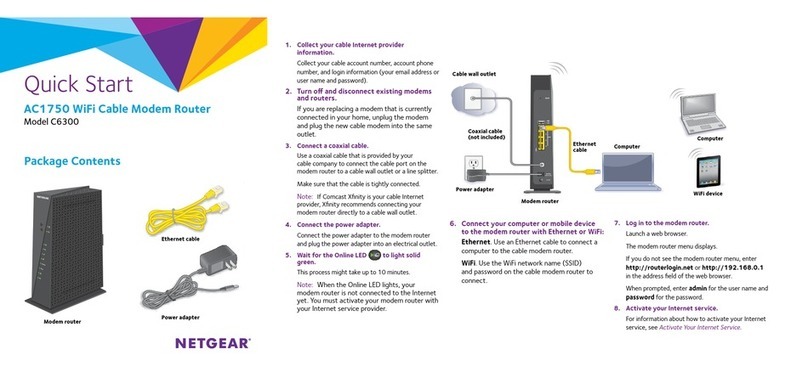 NETGEAR C6300 Operator's manual NETGEAR C6300 Operator's manual