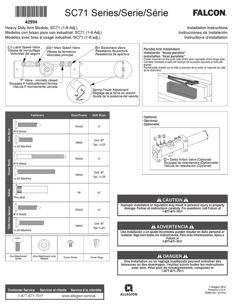 Falcon SC71 Series User manual