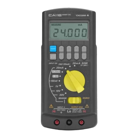 YOKOGAWA CA11E user manual