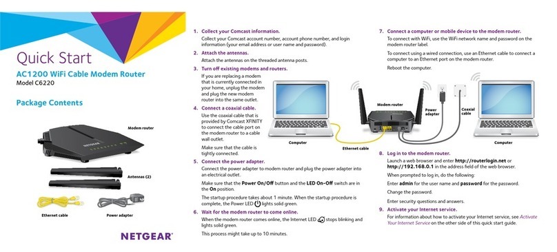 NETGEAR C6220 Operator's manual