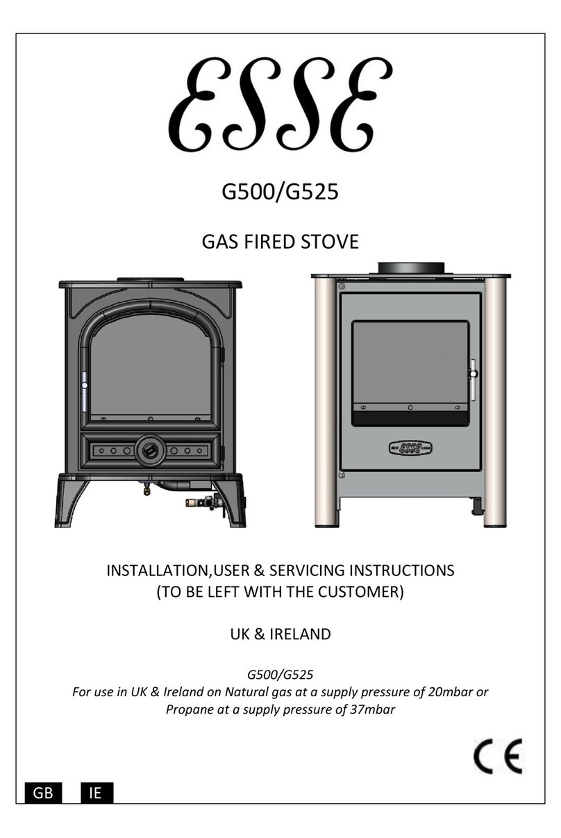 Esse G500 Installation, user and service manual