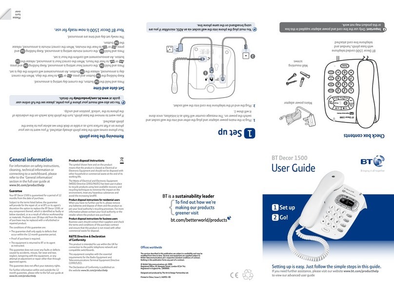BT DECOR 1500 User manual
