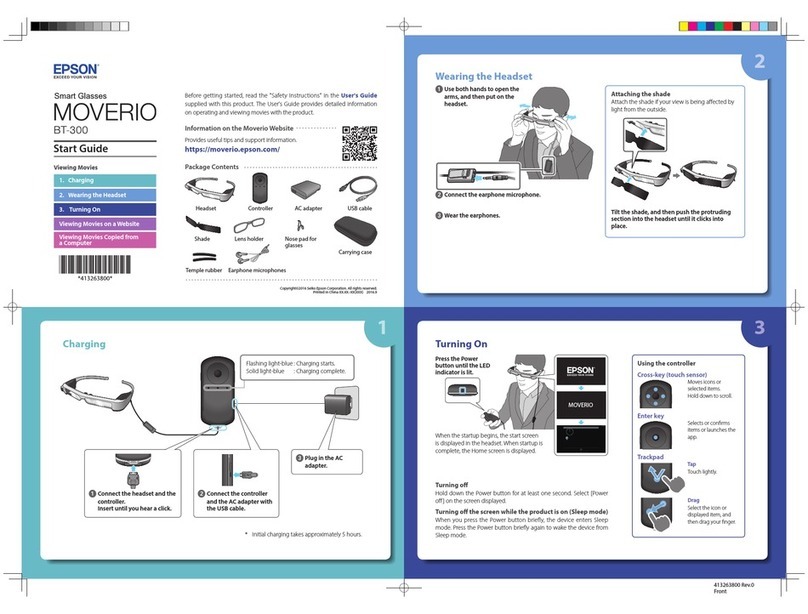 Epson Moverio BT-300 Guide Epson Moverio BT-300 Guide